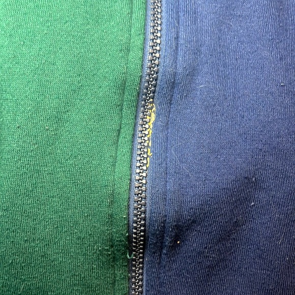 Bill Blass color blocked sweatshirt jacket - Picture 5 of 9